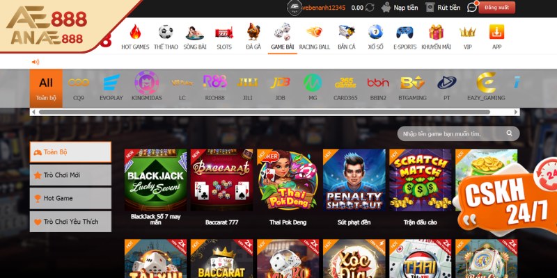 Khuyến mãi game bài AE888 hấp dẫn